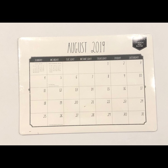 Rae Dunn Office Desk Blotter Calendar New Poshmark